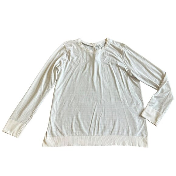 Lululemon Swiftly Long Sleeve White Shirt Top Athleisure Athletic Size 14 Womens - Picture 1 of 10